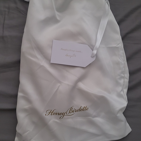 NWT Honey Birdette Marilyn Ivory Gold Vintage Look Dress 34D Small - Picture 7 of 11